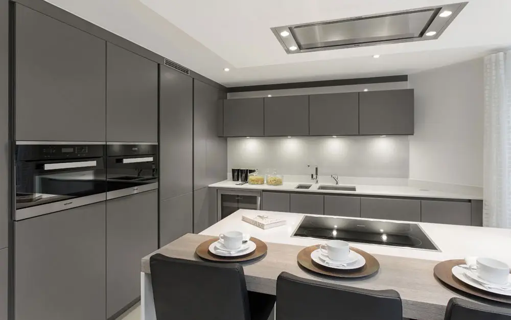 Quartz worktops Bournemouth kitchen diner ready for templating